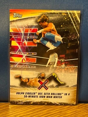 2019 Topps WWE Summerslam #83 Dolph Ziggler def Seth Rollins in Iron Man Match - Image 1 of 2