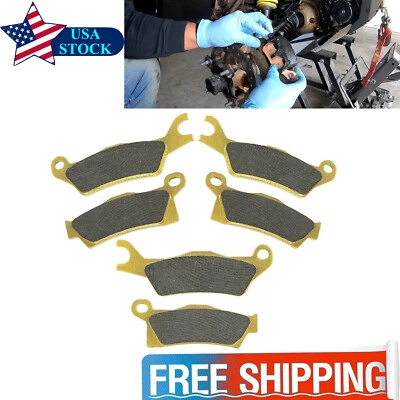 Передняя и задняя тормозные колодки для Can-Am Outlander 450 570 650 850 1000 EFI XT XMR DPS - Изображение 1 из 4