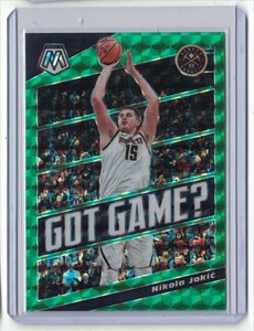 2019-20 Panini Mosaic Got Game? Green Prizm Nikola Jokic Denver Nuggets #19
