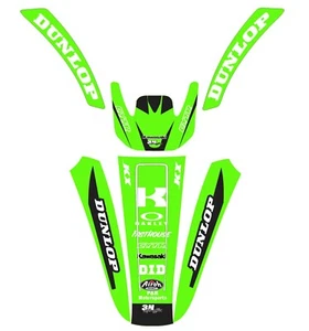 Gráfico guardabarros delantero y trasero para Kawasaki KX125 250 KX250 125 1990-1991 calcomanía - Imagen 1 de 1