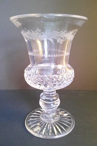 Antique Thistle Glass Goblet or Vase ? - Picture 1 of 13