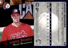 Landon Brandes 2001 Multi-Ad Peoria Chiefs #3 Card *AutographDen*