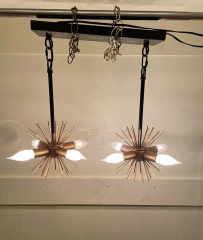 Contemporary Sputnik Style 8 Light Chandelier Cover