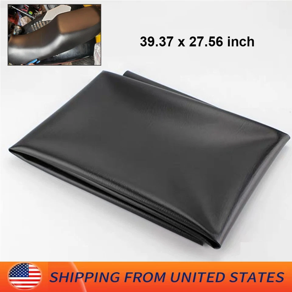 Универсальный эластичный кожаный чехол на сиденье мотоцикла гибкое сиденье черный - Изображение 1 из 4