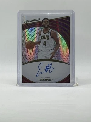 2022-23 Panini Revolution Gold / Sparkle NBA Evan Mobley #A-EVM On-Card AUTO - Image 1 of 3