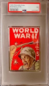 1965 Philadelphia World War 2 WW2 Bulletin Wax Pack Graded PSA 7 - Bild 1 von 2