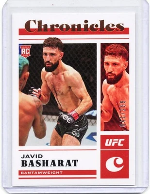 2023 Panini Chronicles UFC - Rookies Javid Basharat #84 Bronze /299 (RC) - Image 1 of 2