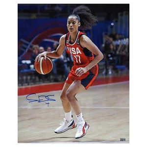 Skylar Diggins-Smith Phoenix Mercury Autographed Team USA Dribbling 16x20 Photo - Picture 1 of 1
