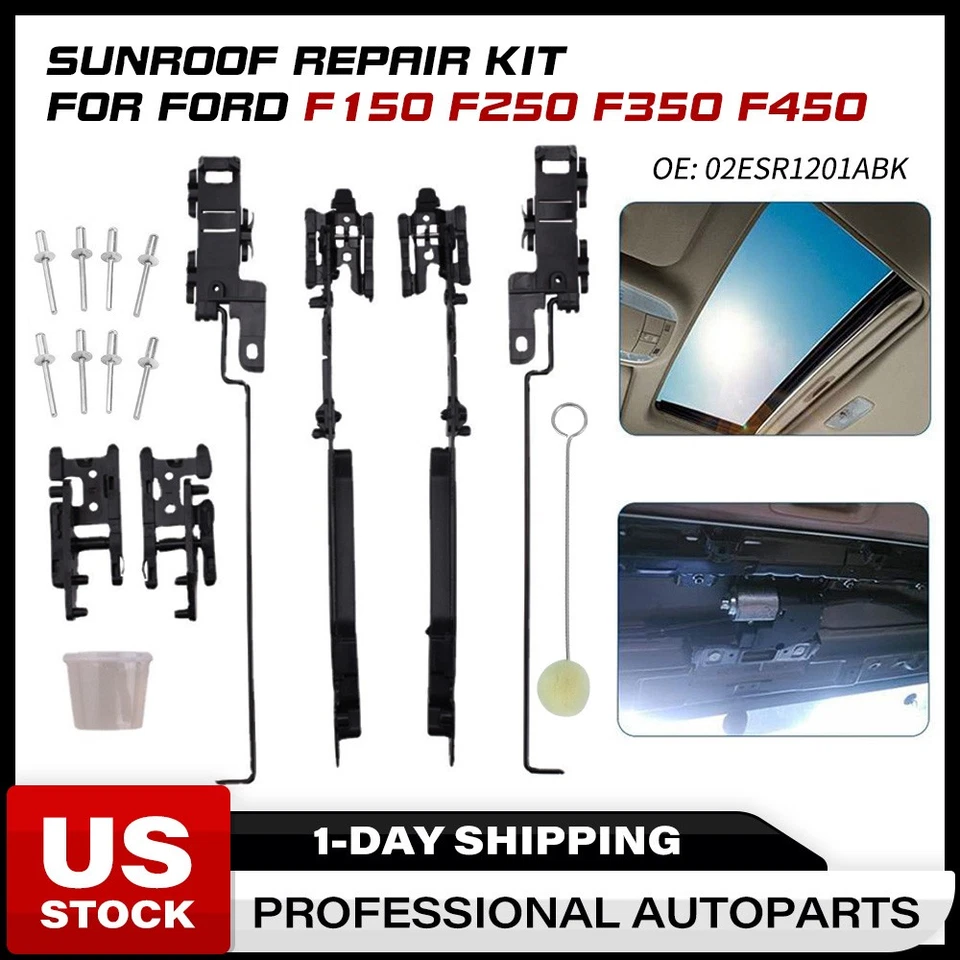 Kit de reparación de techo corredizo OEM pista para Ford F-250 F-350 F-450 (Super Duty) 2000-2016 Foto 1 de 4