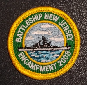 Battleship New Jersey Encampment 2008 PATCH - NEW - Picture 1 of 3