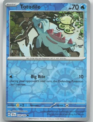 Totodile 039/162 Common SV05: Temporal Forces NM Reverse Holo - Image 1 of 2