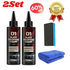 2Set D1 Glass Polishing Liquid - Auto Glass Sc ratch Care Polishing Fluid * - Picture 1 of 16