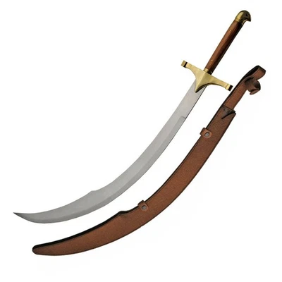 Espada Cimitarra Danzante del Vientre SD 34" - Protector/Pomo de Latón, Acero Inoxidable Foto 1 de 4