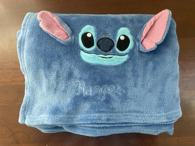 Disney Kids Lilo & Stitch Personalized Ranger Cozy Fleece Blanket Blue 50"x64" - Image 1 of 4