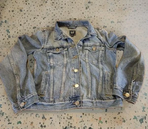 Gap Kids Girls Jean Jacket 12 XL Blue Denim Fall Layering Classic Basic Capsule - Picture 1 of 10