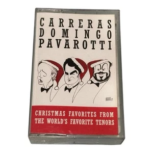 Carreras Domingo Pavarotti Christmas Favorites Cassette Tape - Picture 1 of 7