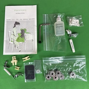 Kenmore 1211 for 12112 Zig Zag Sewing Machine Instructions-Manual & Accessories - Picture 1 of 8