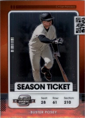 2021 Panini Contenders Optic #34 Buster Posey - BB - Image 1 of 2