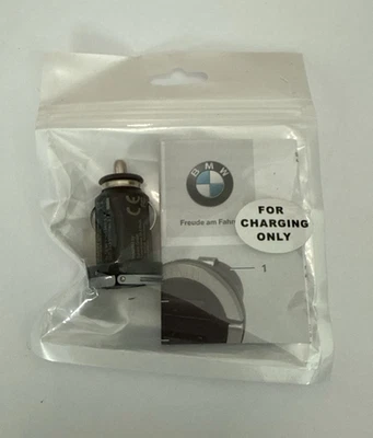 Adaptador de carregamento carregador USB duplo BMW genuíno 2 portas peça NOVA # 8410936332102 - Imagem 1 de 3