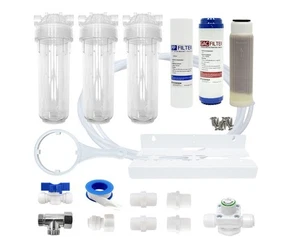 Filtertech Unter Waschbecken Wasseraufbereiter Filtergehäuse Typ 3-stufiges DIY Set Nr.6 - Bild 1 von 6