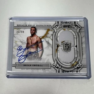2024 Topps Royalty UFC Regalia Relic Signatures /99 Brian Ortega #RRS-BOA Auto - Picture 1 of 8