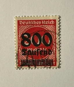 Germany 1923 RARE Used Surcharge #263 Beautifully Centered LE119 - Picture 1 of 2