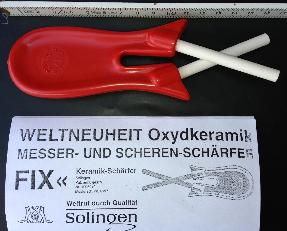  Messerschärf Schleiffix FIX Keramikschleifer Gross Taschenschärfer Rot 1906912 - Bild 1 von 1