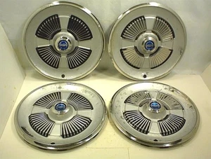 1965 FORD HUBCAPS 15" WHEEL COVERS GALAXIE - Picture 1 of 11