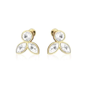 MYJS Ida Mix Drop Carrier Earrings Gold Plated - Picture 1 of 4