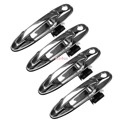 For Toyota Land Cruiser 100 Lexus LX470 Chrome Exterior Door Handle SET Outside - Image 1 of 4