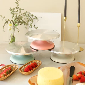 10/12 Inch Cake Turntable Aluminum Alloy Decorating Table for Baking DIY Tools - Picture 1 of 22