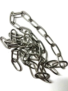 Cadena de acero inoxidable para lámparas de 60" de largo - Imagen 1 de 2