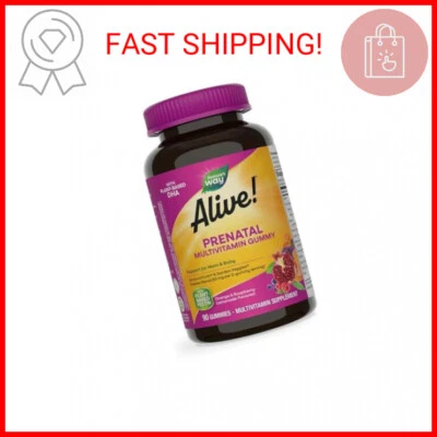 Nature's Way Alive! Пренатальные поливитаминные препараты на растительной основе DHA для здоровья ребенка Br - Изображение 1 из 2