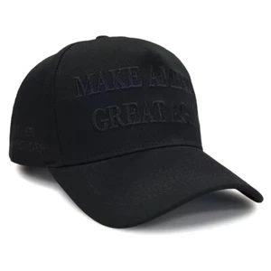 Trump OFFICIAL Dark MAGA Hat ( Black on Black ) NEVER SURRENDER New Rare Color - Picture 1 of 6