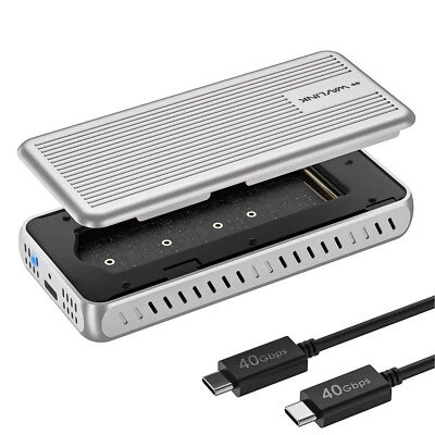 Gabinete SSD WAVLINK 40Gbps USB4 PCIe NVMe Instalación sin herramientas Foto 1 de 4