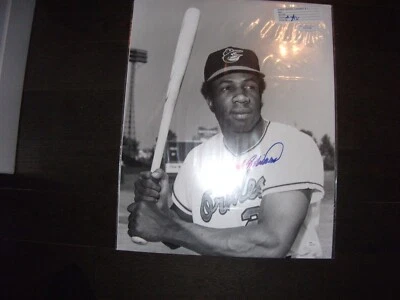 Circa 2000's Frank Robinson Autographed 16" X 20" B & W Photo. JSA Authenticated - Image 1 of 3