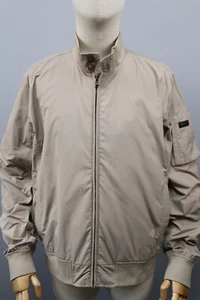 HACKETT Memory Blouson Beige Giacca Bomber Zip Completa Uomo Tg L - Foto 1 di 21