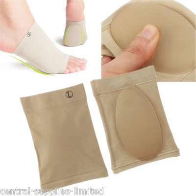 Foot Arch Gel Support Flat Feet Fallen Arch Plantar Fasciitis Insole Heel Pain
