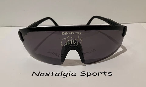 Vintage 90s KANSAS CITY CHIEFS SUNGLASSES *IMPRINTED NAME* NoDecal NEW Old Stock Cover
