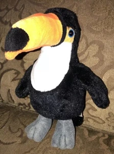 Webkinz Toco Toucan Ganz HM223 Plush Black White 10” Stuffed Animal Toy No Code - Picture 1 of 8