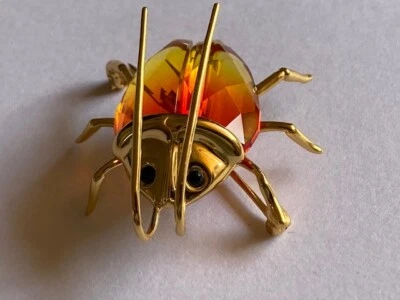 Broche Swarovski scarabée - Photo 1/4