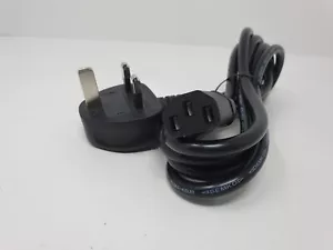 Dell OPTIPLEX 7010 PC Mains Power Cable AC Power Lead Cord IEC 2m 3 PIN UK PLUG - Picture 1 of 8