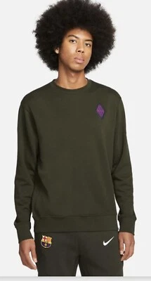 F.C. Sudadera gráfica de felpa francesa Barcelona para hombre Foto 1 de 4