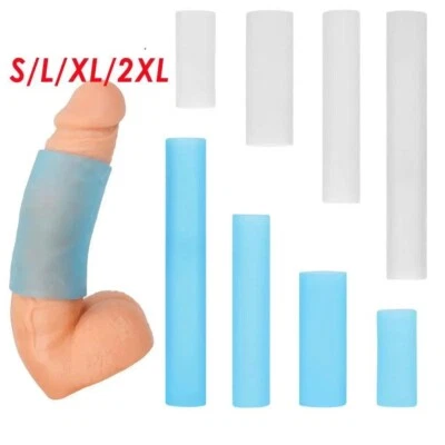 Male Penis Extender Stretcher Max Vacuum Enhancer Enlarger Silicone Sleeve S-2XL - image 1 of 4