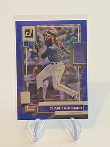 2022 Donruss Baseball CHARLIE BLACKMON Blue Foil Parallel