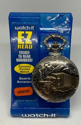 Новый старый запас водитель грузовика тематические карманные часы на смотреть его, оригинальная упаковка, новая бита - Изображение 1 из 4