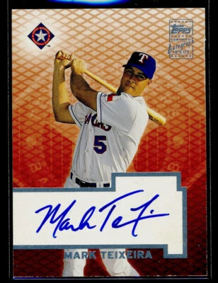 2003 Topps Autograph Mark Teixeira Auto TA_MTE Texas Rangers Certified Hologram - Image 1 of 2