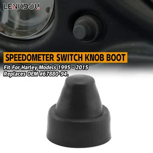 1 Pcs Black Speedometer Switch Knob Boot # 67880-94 For Harley Models 1995-2015  - Picture 1 of 8