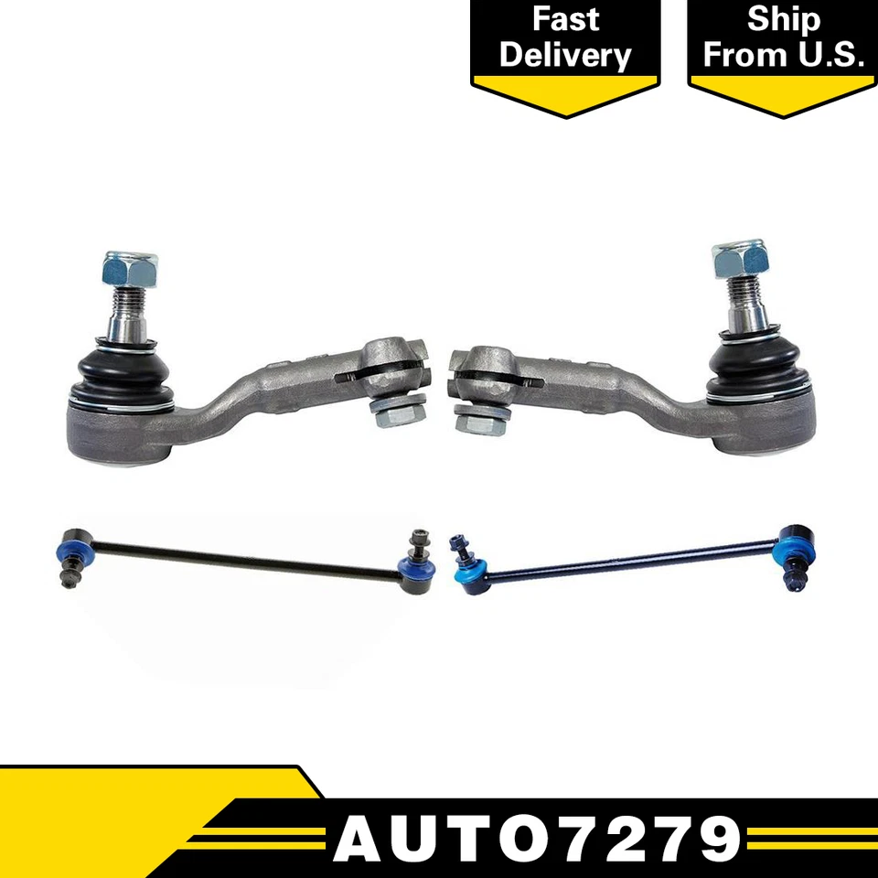 Barra estabilizadora de extremo de barra estabilizadora de dirección delantera Mevotech 4 piezas para BMW 325xi 2006 Foto 1 de 4