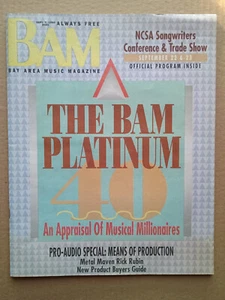 BAM magazine 9-7-90 No. 341 Bay Area edition Rick Rubin Sandy Pearlman EX+ - Bild 1 von 2